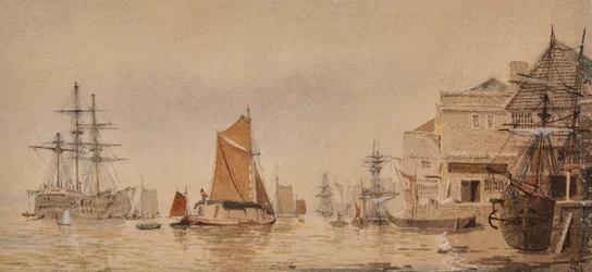 Coucher de soleil sur la rivière Medway