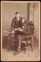 Portrait de Samuel Edward Warren 1831-1909 avec étudiant