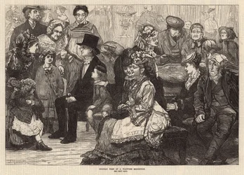 Temps de vacances à une exposition de figures de cire