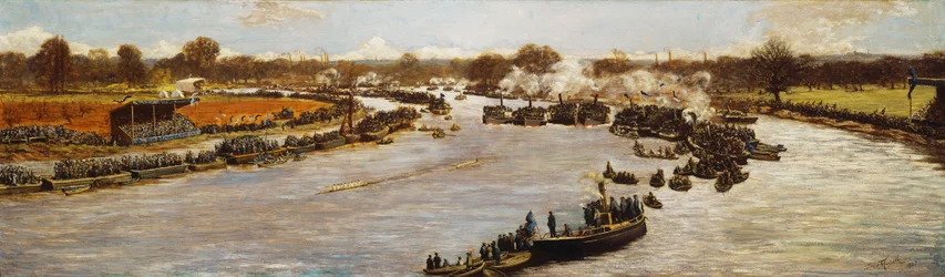 La course de bateaux Oxford et Cambridge, 1879, 1880