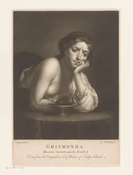 Sigismunda avec le cœur de Guiscardo