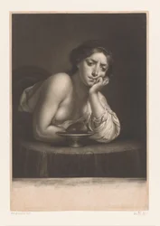 Sigismunda avec le cœur de Guiscardo