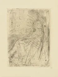 Impressions de plaques annulées par Whistler - Maude, assise