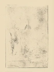 Impressions de plaques annulées par Whistler - (figure assise)