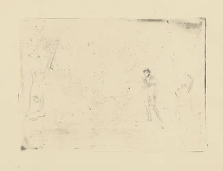 [76] Épreuves de planches annulées par Whistler - [Deux figures].