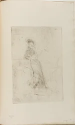 Une dame à une fenêtre