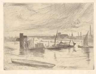 Aube à Battersea (Cadogan Pier), de la série Thames Set