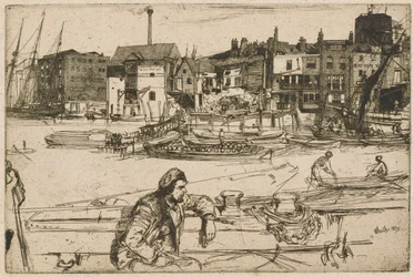Quai du Lion noir, de la série de la Tamise (Une série de seize eaux-fortes de scènes sur la Tamise et d