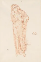 Figure drapée, debout