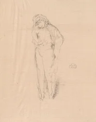 Figure drapée, debout