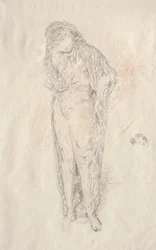 Figure drapée debout