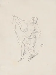 Modèle drapé, danse