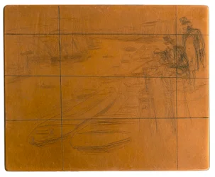 Plaque de gravure : La petite mare