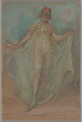 Vert et bleu : La danseuse