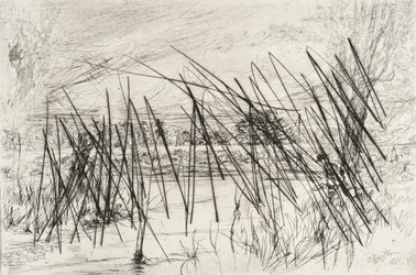 Paysage avec un pêcheur