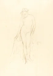 Modèle nu, debout