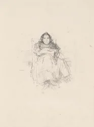 Étude de portrait : Mme Philip, n° 3 (recto) Étude de portrait : Geneviève Mallarmé (verso)