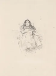 Étude de portrait : Mme Philip, n° 3 (recto) Étude de portrait : Geneviève Mallarmé (verso)