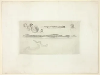 Croquis sur la plaque de l