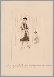 Étude pour "La fille bleue : Portrait de Miss Elinor Leyland"