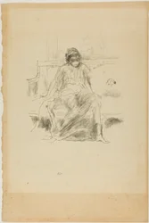 La figure drapée, assise
