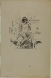 Figure Drapée, Assise