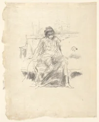 La figure drapée assise