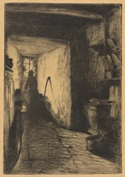 La Cuisine, de la série française (Douze Eaux-Fortes)