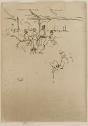 Le débarcadère, vaches