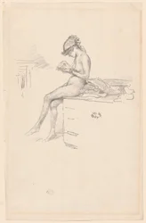 Le petit modèle nu, lisant