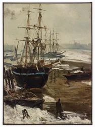 La Tamise en glace