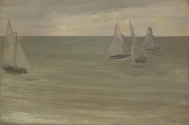Trouville (Gris et vert, la mer d