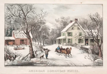 Ferme américaine, hiver