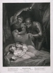 Le roi Richard III : acte IV, scène III Le meurtre des princes dans la Tour, publié en 1790.