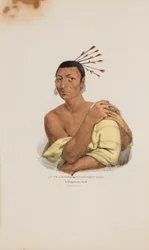 AT-TE-CONSE ou le jeune cerf de Rein ; un chef Chippeway, tiré du Portfolio autochtone
