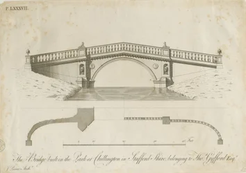 Chillington Park - Pont : gravure, nd [c 1789]