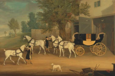 Le drag privé de John Smith Barry et son attelage gris