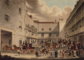 Les Diligences Royales se Préparent à Partir pour l