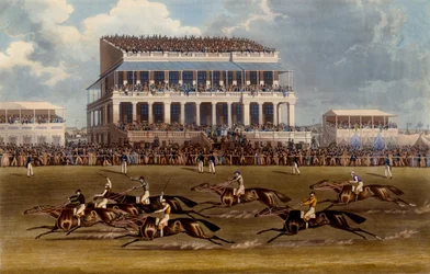 La grande tribune aux courses d