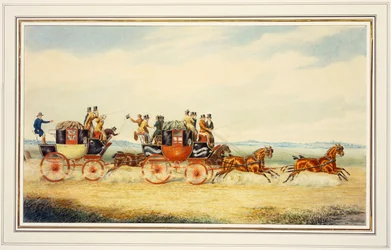Le carrosse royal passant le carrosse Alexander Leeds