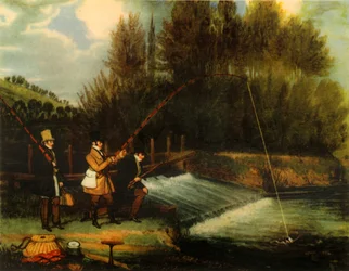 Pêche au brochet dans la rivière Lea, 1831, 1941