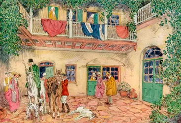 La Maison hantée, La Nouvelle-Orléans, Louisiane, USA, 18e siècle 1921