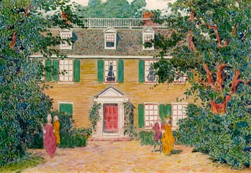 La maison Quincy, Nouvelle-Angleterre, USA, 18e siècle, 1921