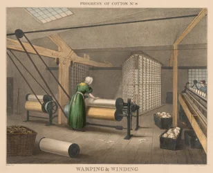 Progression du coton : # 8 - Ourdissage et enroulement