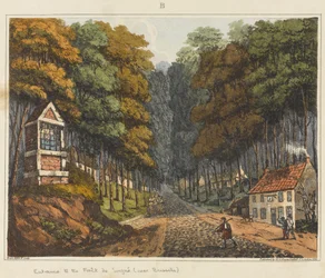 Entrée de la Forêt de Soigne, près de Bruxelles, 1815, de 