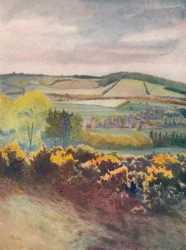 Vue vers Caterham, depuis Tilburstow Hill, 1913, 1914