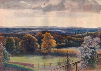 Vue de Coneyhurst Hill, Ewehurst, 1911, 1914