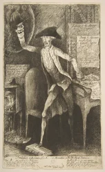 Frontispice à la 2e édition des Observations de Lord Stanhope sur le plan de M. Pitt