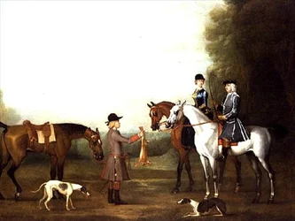Scène de chasse à courre