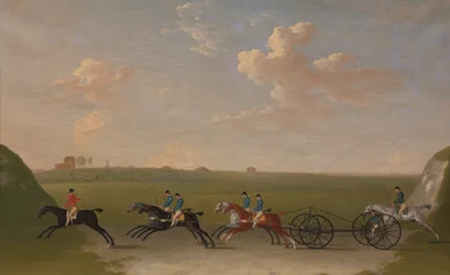 La course de chaise sur Newmarket Heath le mercredi 29 août 1750